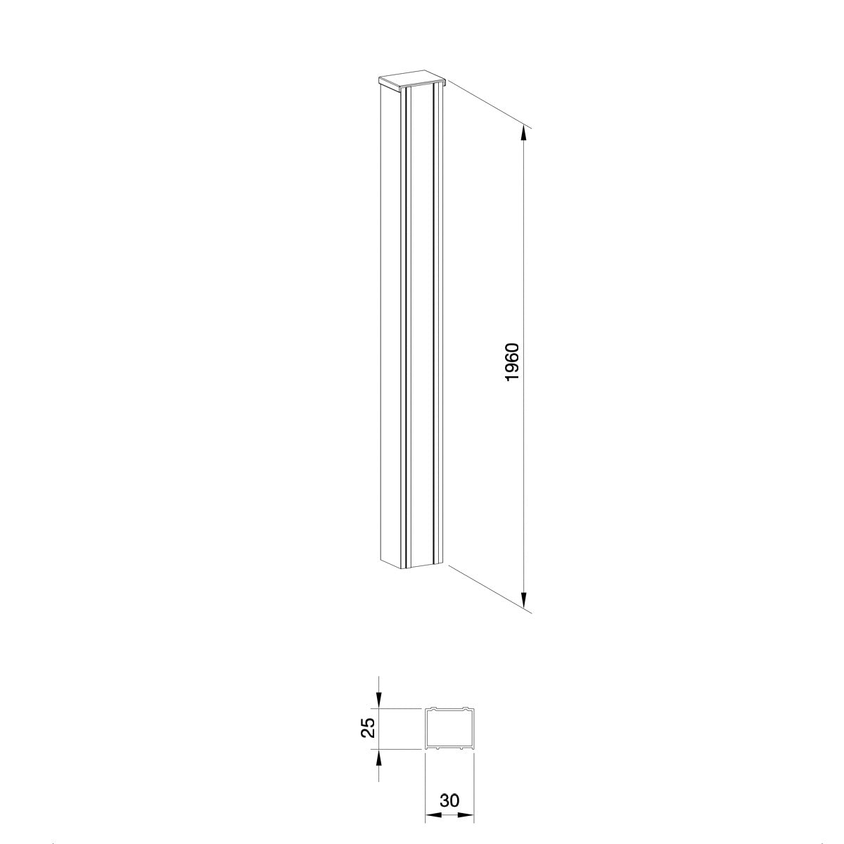 NDROZPSATSKC SAT SK 25 mm razširitveni profil
