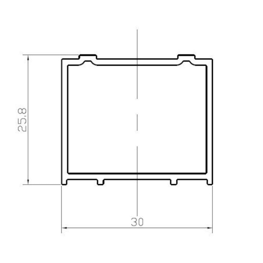 NDUNIVROZP SAT SK 25 mm razširitveni profil