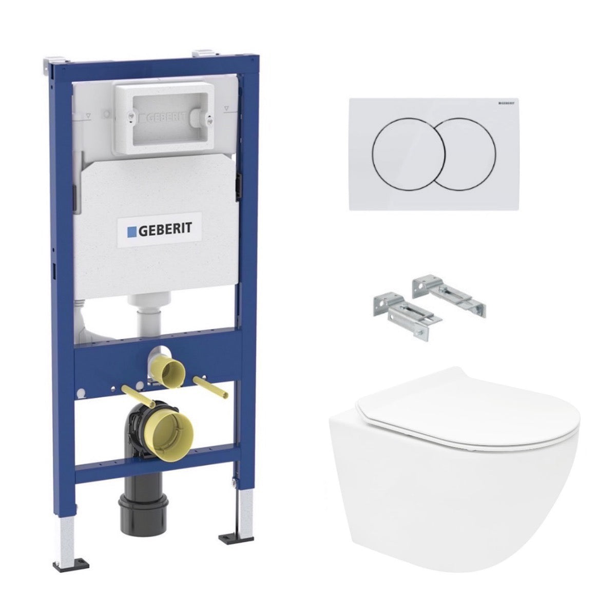 KOGEDSLINEWC01TD01W S-Line WC školjka s kompletom Geberit Duofix 458.103.00.1 Delta01