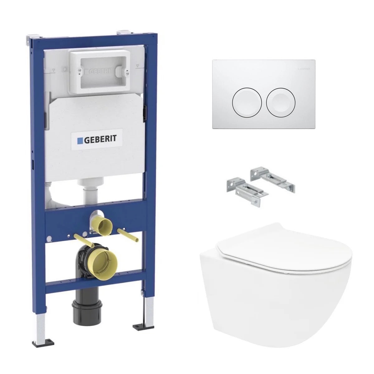 KOGEDSLINEWC01RD25W S-Line WC školjka s kompletom Geberit Duofix 458.103.00.2 Delta25