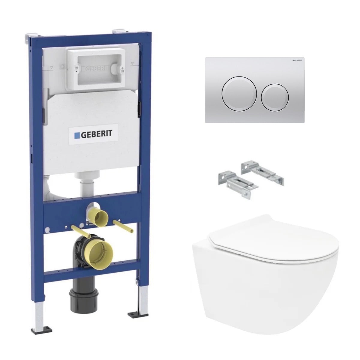 KOGEDSLINEWC01RD20KM S-Line WC školjka s kompletom Geberit Duofix 458.103.00.2 Delta20