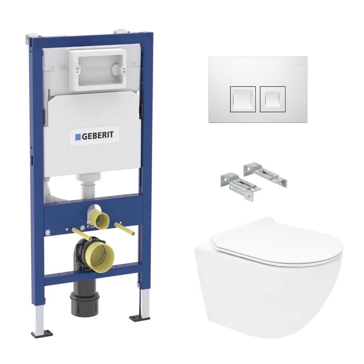 KOGEDSLINEWC01RD35W S-Line WC školjka s kompletom Geberit Duofix 458.103.00.2 Delta35