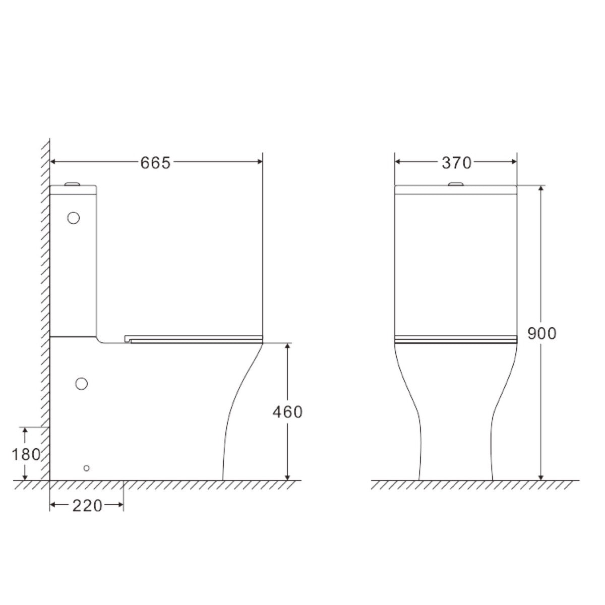 SATBRE033RREXVPP SAT Brevis talna WC školjka monoblok z WC desko s počasnim zapiranjem
