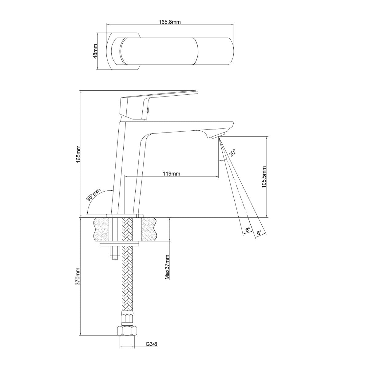SATBSFEEL271 SAT Feel armatura za umivalnik