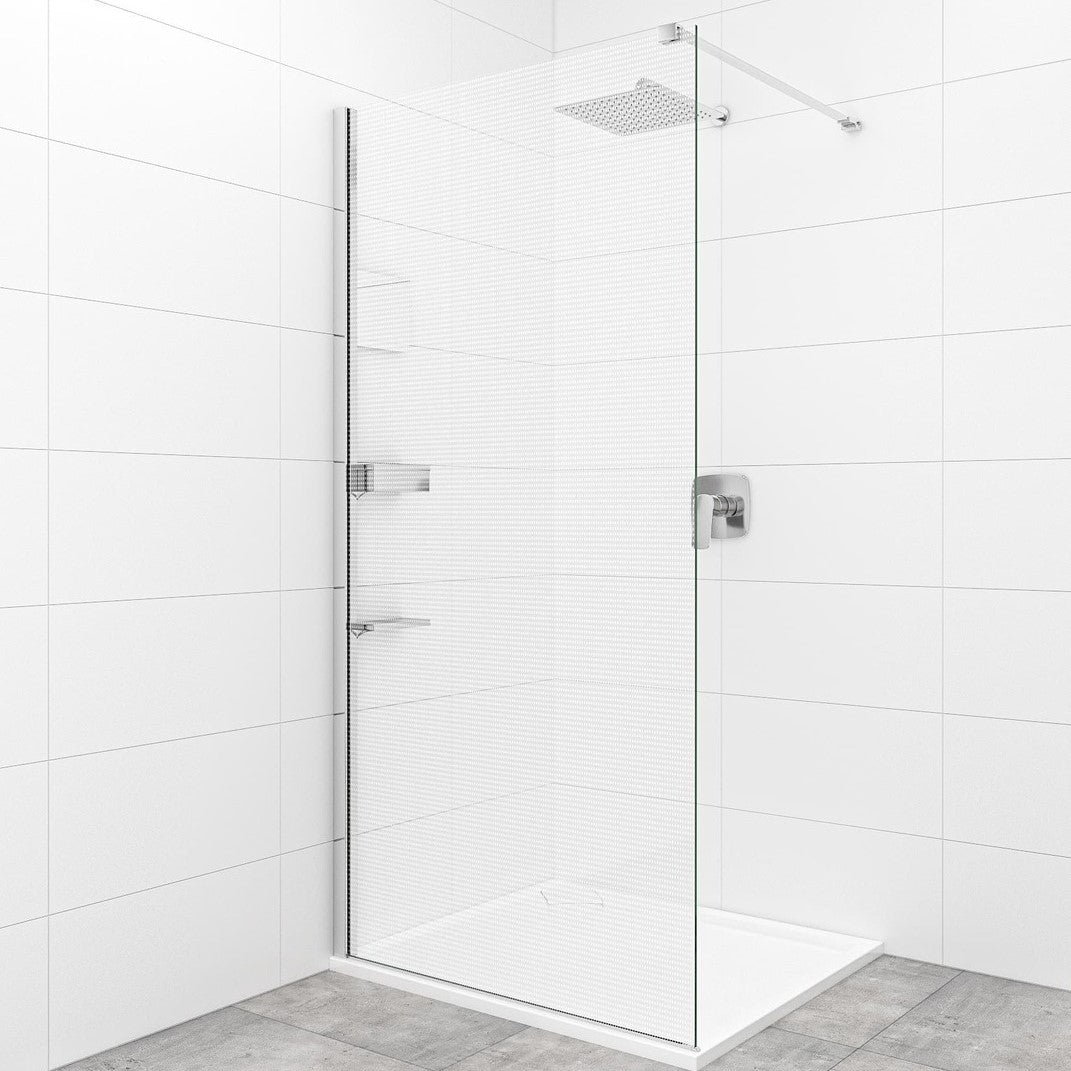 SATBWI90MRPRDOPL SAT Walk-in 90 cm tuš stena z dodatki