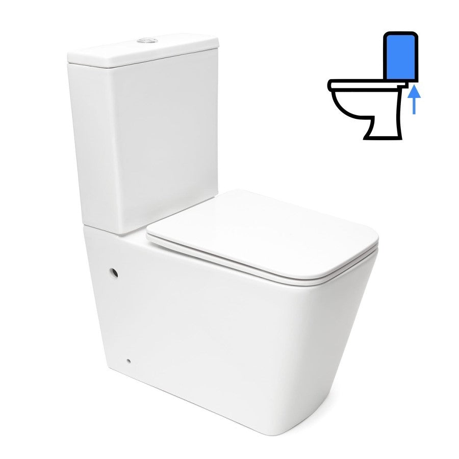 SATINF032SREXVPSN SAT talna brezrobna WC školjka monoblok z WC desko s počasnim zapiranjem