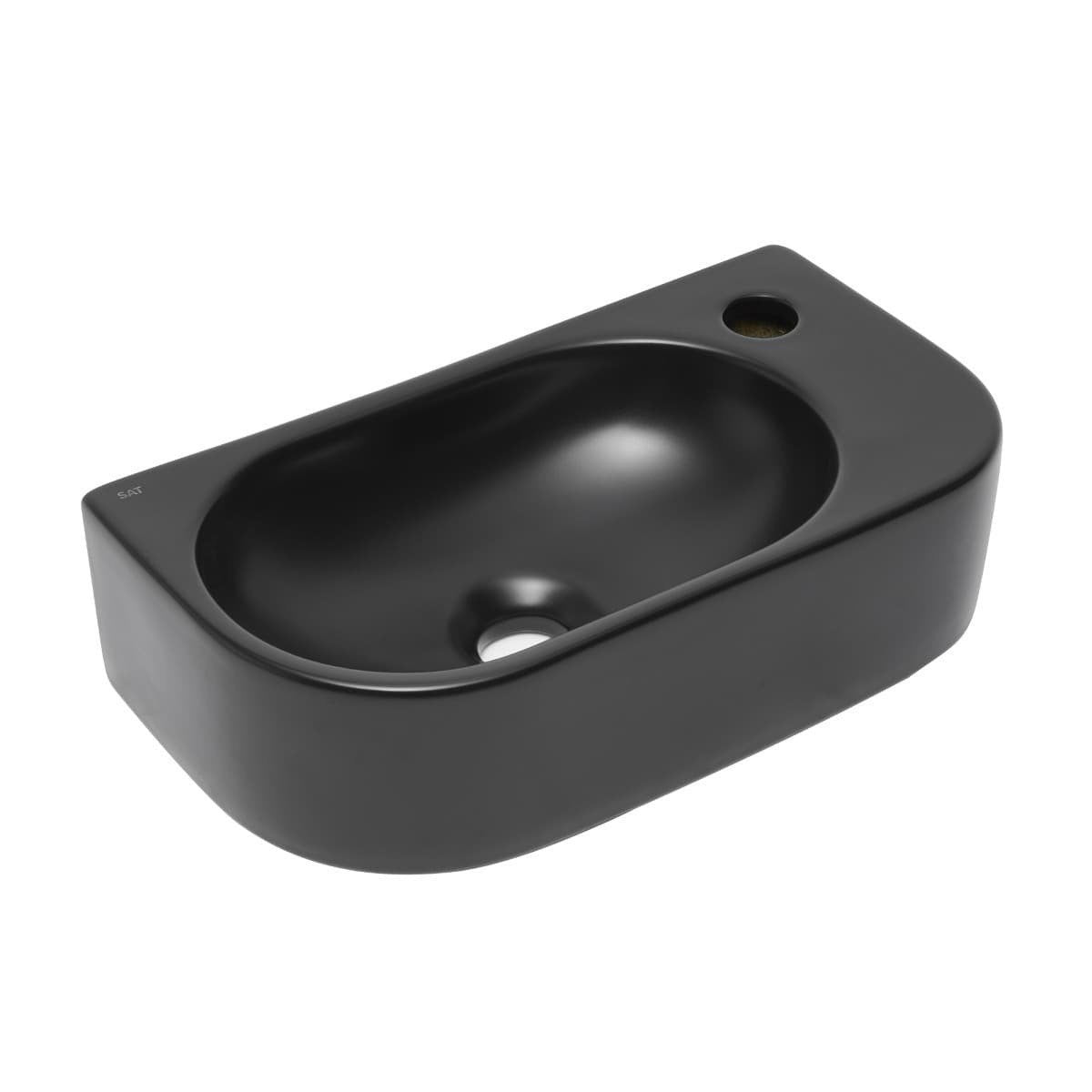 SATINF4021BKM SAT Infinitio 40 x 21,5 cm pravokotni stenski keramični umivalnik