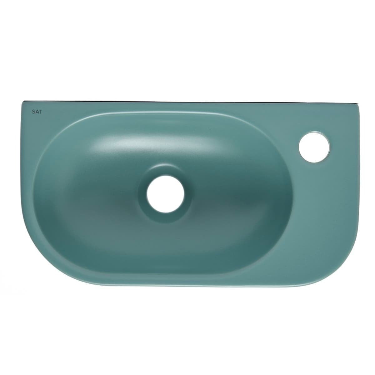 SATINF4021LGEM SAT Infinitio 40 x 21,5 cm pravokotni stenski keramični umivalnik