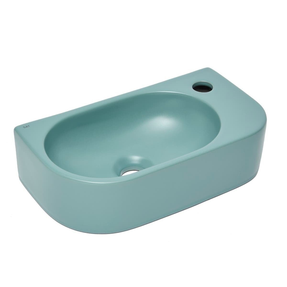 SATINF4021LGEM SAT Infinitio 40 x 21,5 cm pravokotni stenski keramični umivalnik