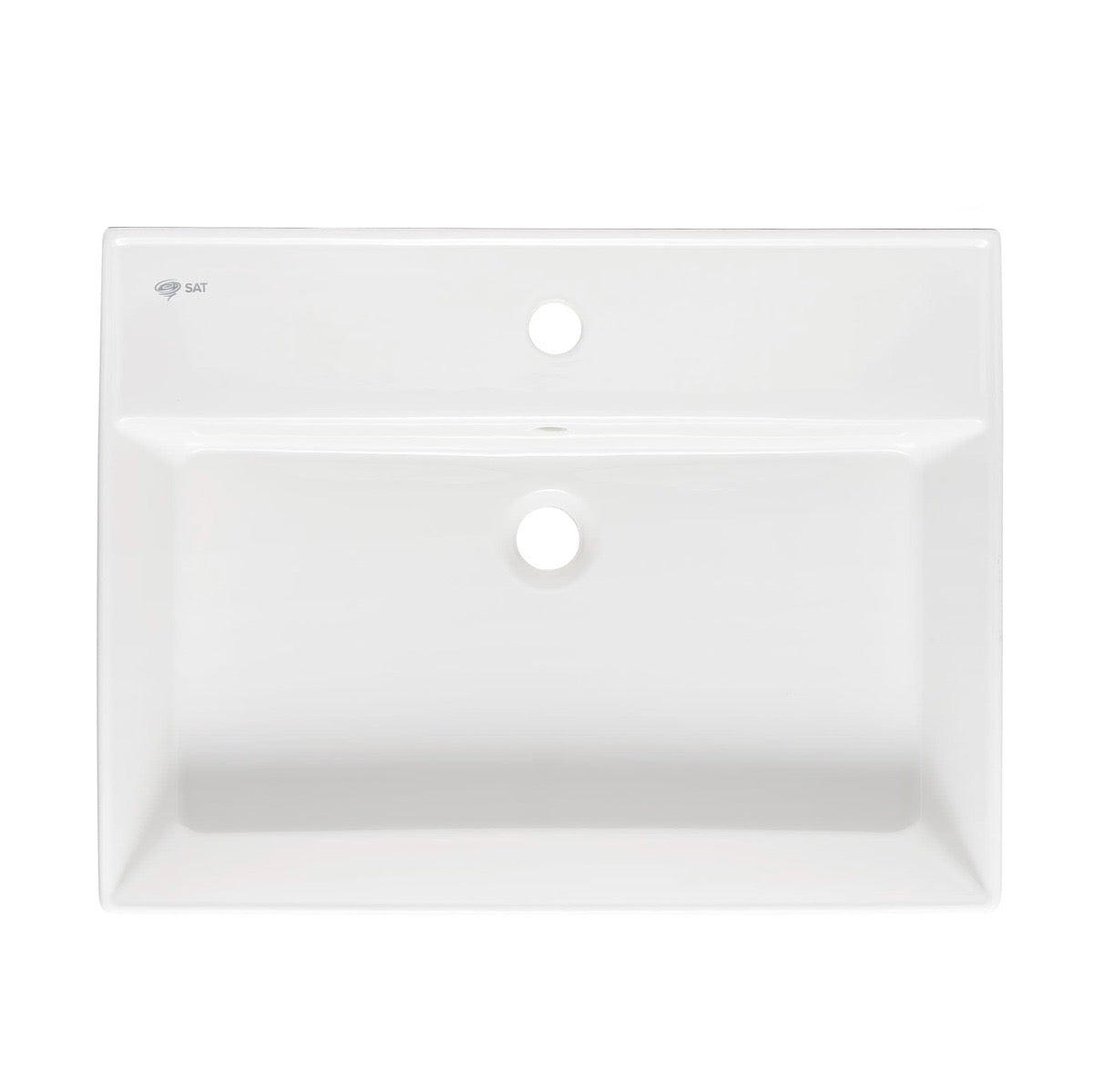 SATINF6046 SAT Infinitio 60 x 46 cm nadpultni keramični umivalnik z odprtino za armaturo