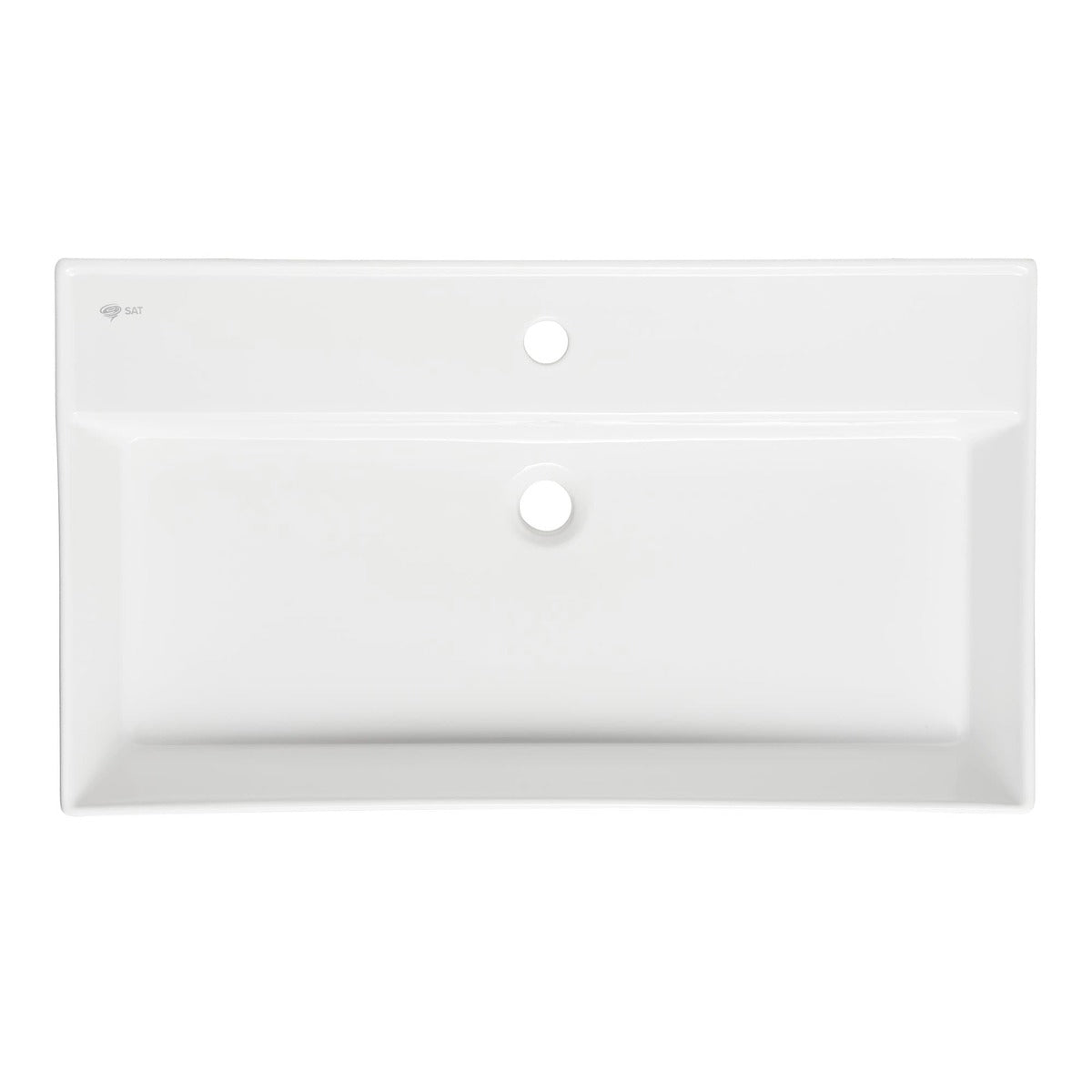 SATINF8046 SAT Infinitio 80 x 46 cm nadpultni keramični umivalnik z odprtino za armaturo