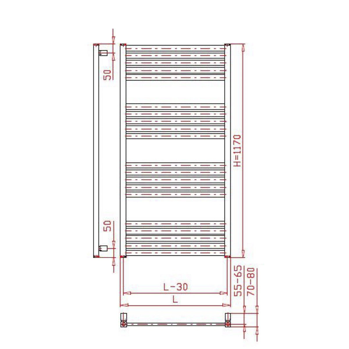 SATRAKH6001200BL SAT KH 60 x 120 kopalniški radiator univerzalni