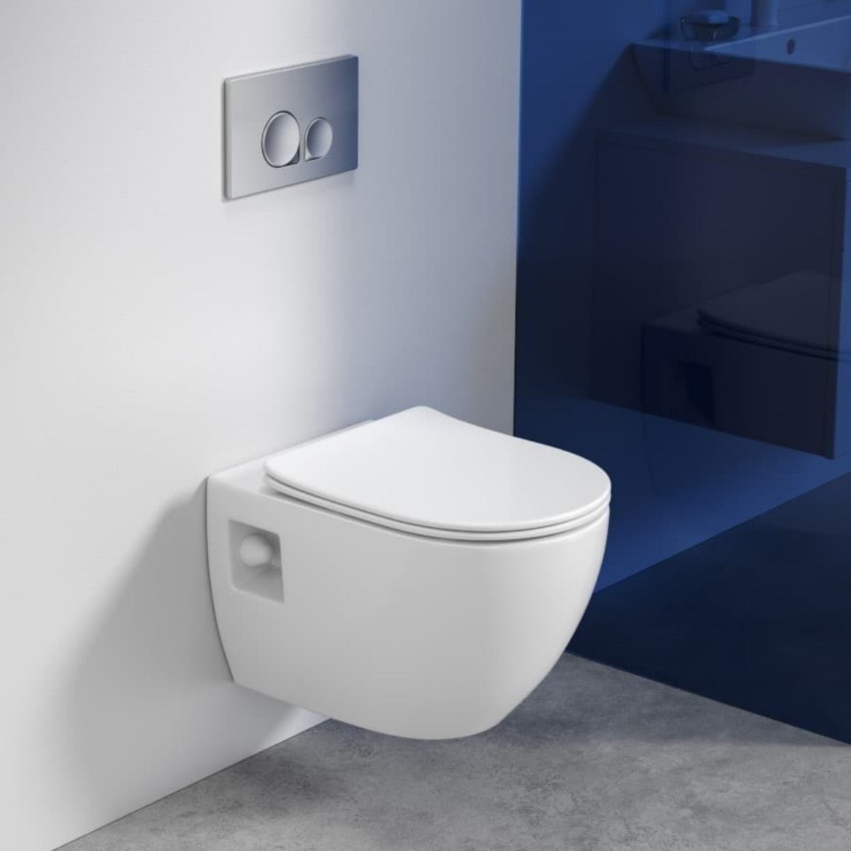 SATWCPRO010RREXP SAT Project viseča brezrobna WC školjka z WC desko s počasnim zapiranjem