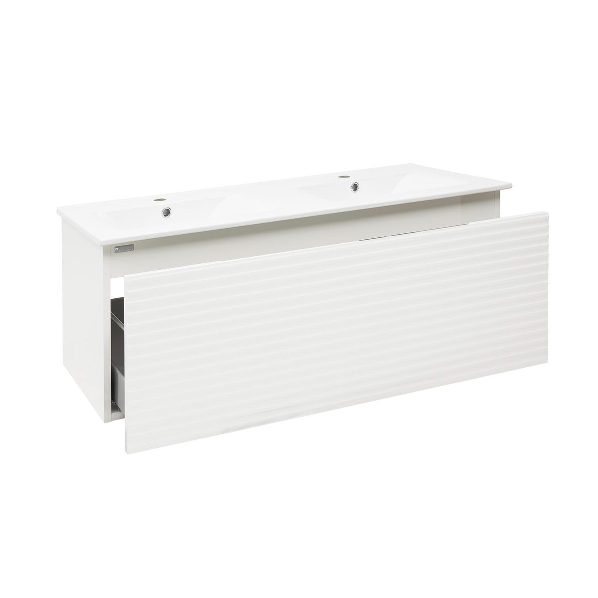 SAVONA120BI Naturel Savona 118 x 45 cm dvojni umivalnik z omarico