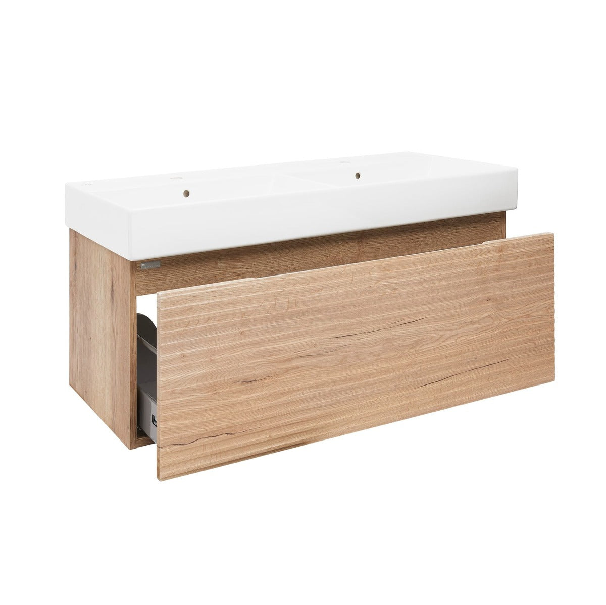 SAVONA120DHU2 Naturel Savona 118 x 45 cm dvojni umivalnik z omarico