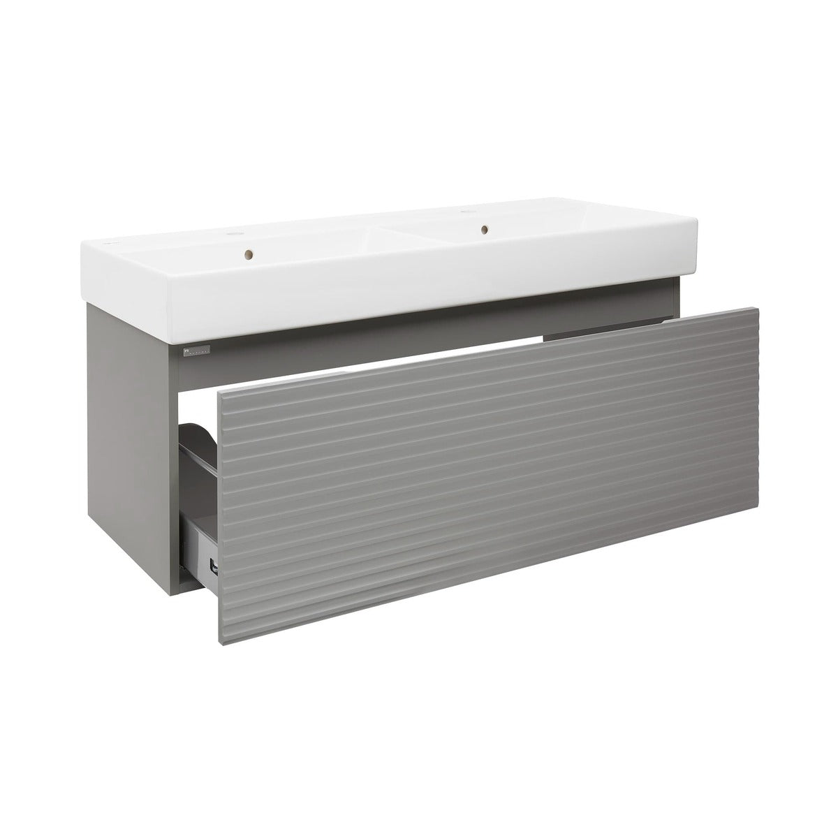 SAVONA120GMU2 Naturel Savona 118 x 45 cm dvojni umivalnik z omarico