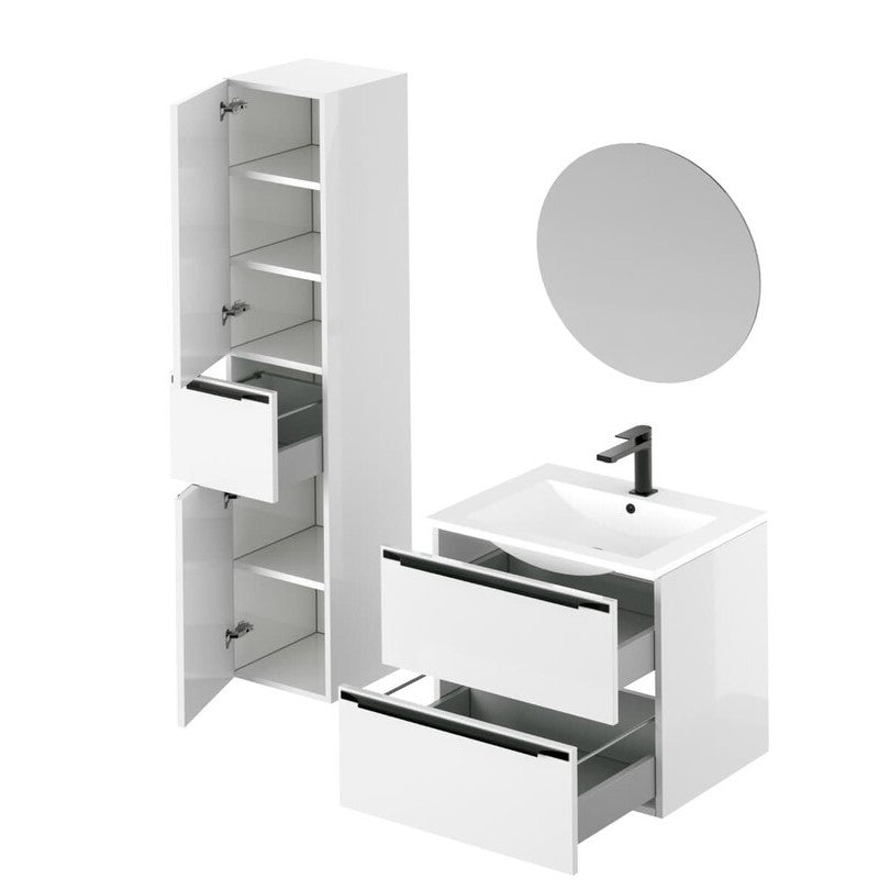 SETNOBIA10 Naturel Nobia 60 x 46 cm kopalniški sestav s stransko omarico