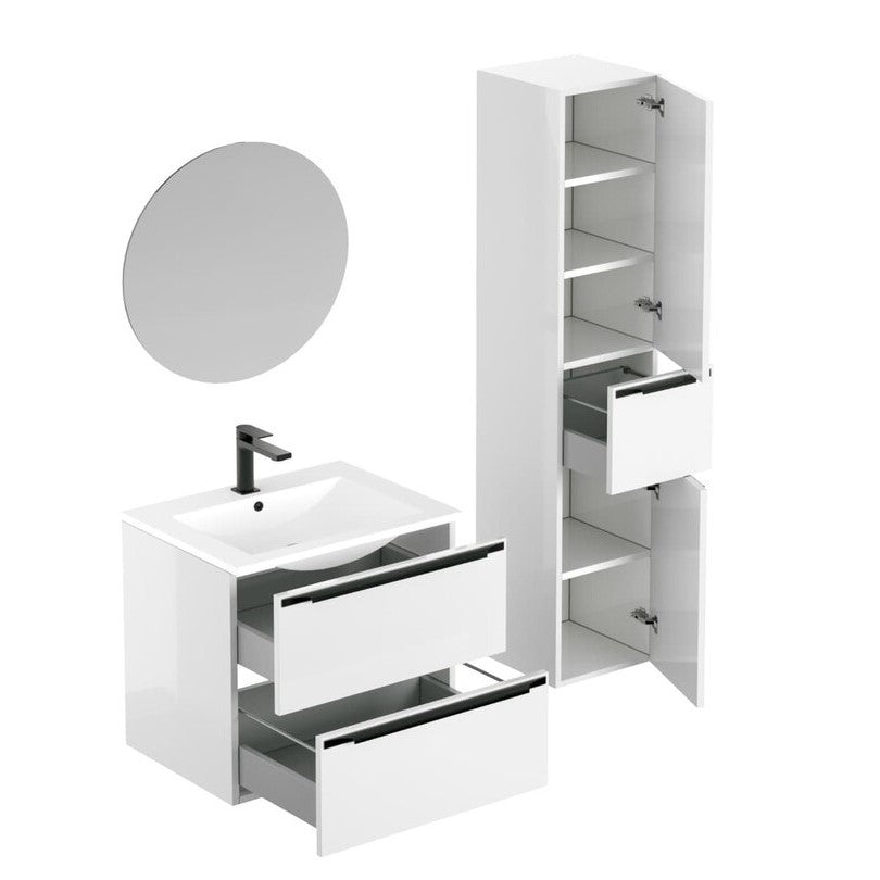 SETNOBIA4 Naturel Nobia 60 x 46 cm kopalniški sestav s stransko omarico