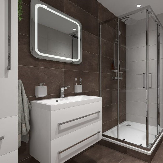 CUBE2100ZBL Naturel Cube Way 100 x 40 cm umivalnik z omarico