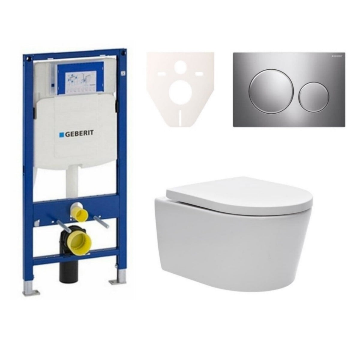 SIKOGES3W41 SAT Brevis wc školjka s kompletom Geberit Duofix 111.300.00.5 Sigma20