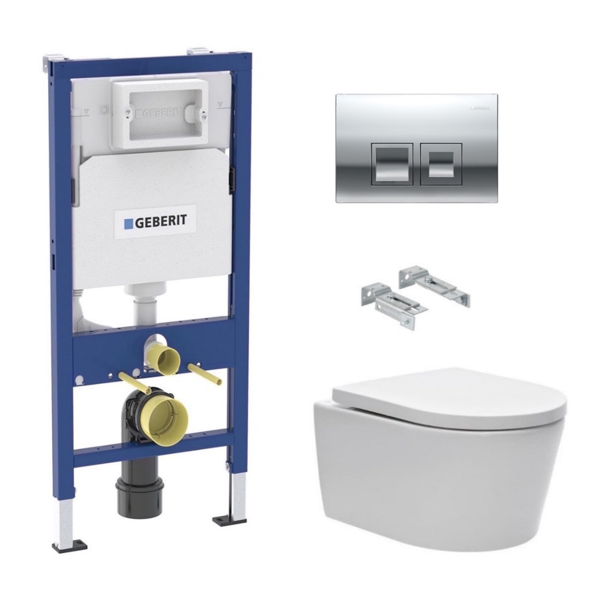 SIKOGESBRED35 SAT Brevis WC školjka s kompletom Geberit Duofix 458.103.00.1 Delta35