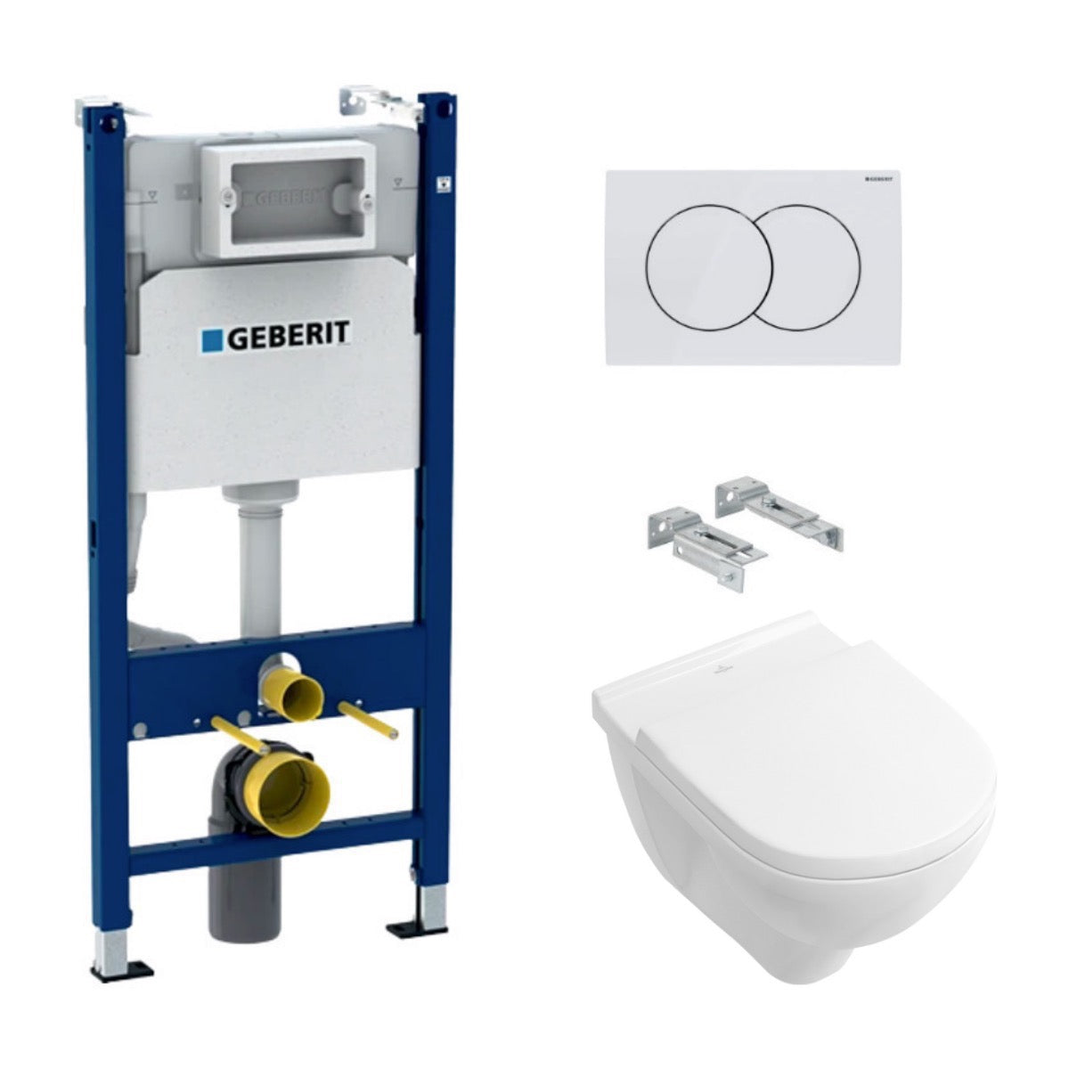 SIKOGEDVBOND01W Villeroy & Boch WC školjka s kompletom Geberit Duofix 111.154.11.2 Delta01