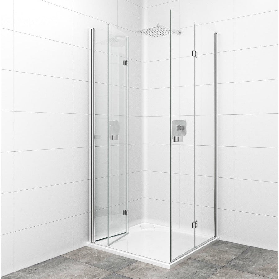 SIKOSK80100 SAT SK 100 x 80 pravokotna tuš kabina z zložljivimi vrati