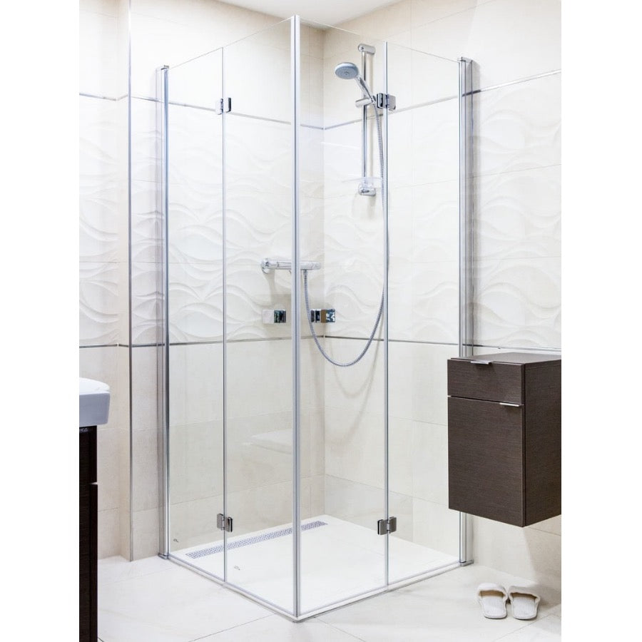 SIKOSK90100 SAT SK 100 x 90 pravokotna tuš kabina z zložljivimi vrati