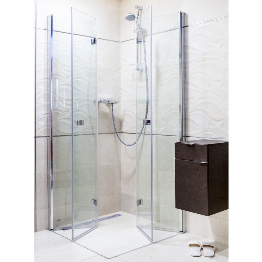 SIKOSK80100 SAT SK 100 x 80 pravokotna tuš kabina z zložljivimi vrati