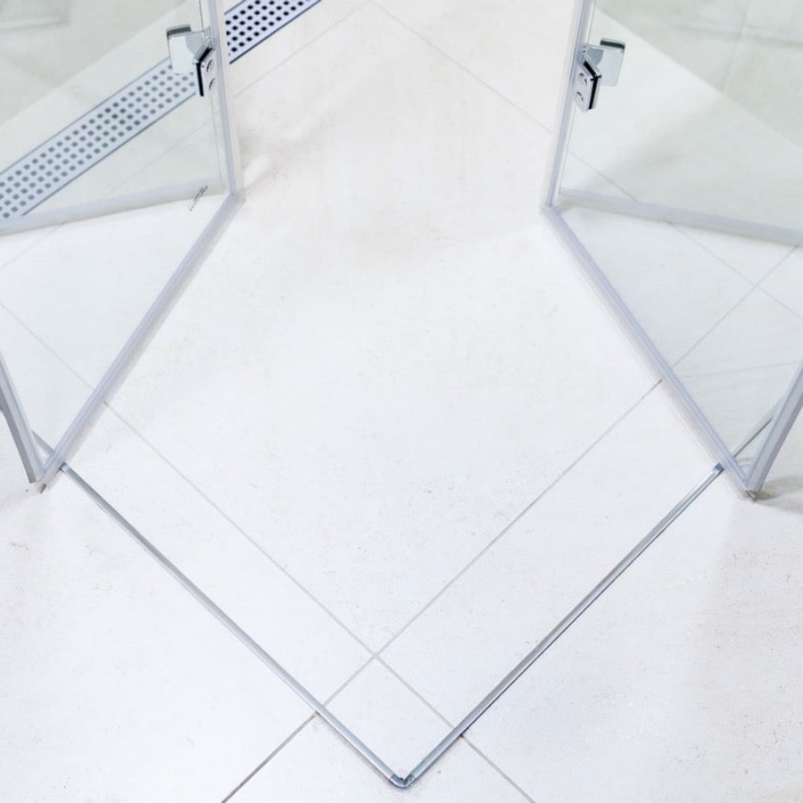 SIKOSK90100 SAT SK 100 x 90 pravokotna tuš kabina z zložljivimi vrati