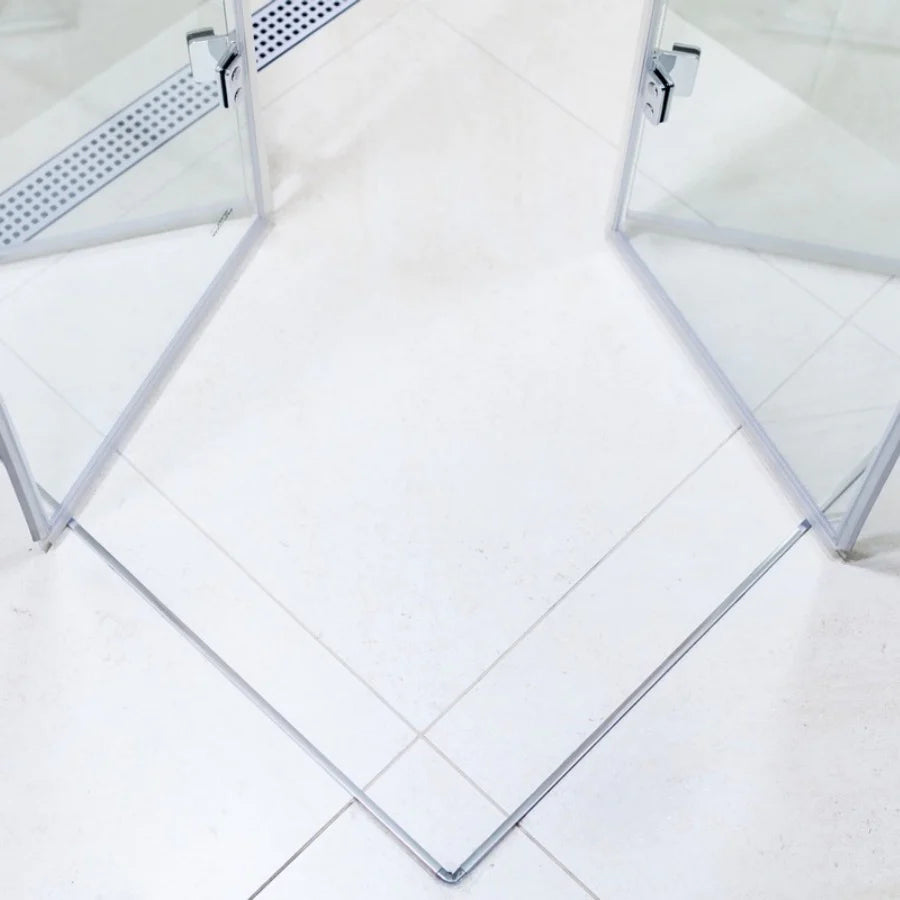 SIKOSK9090S SAT SK 90 x 90 kvadratna tuš kabina z zložljivimi vrati