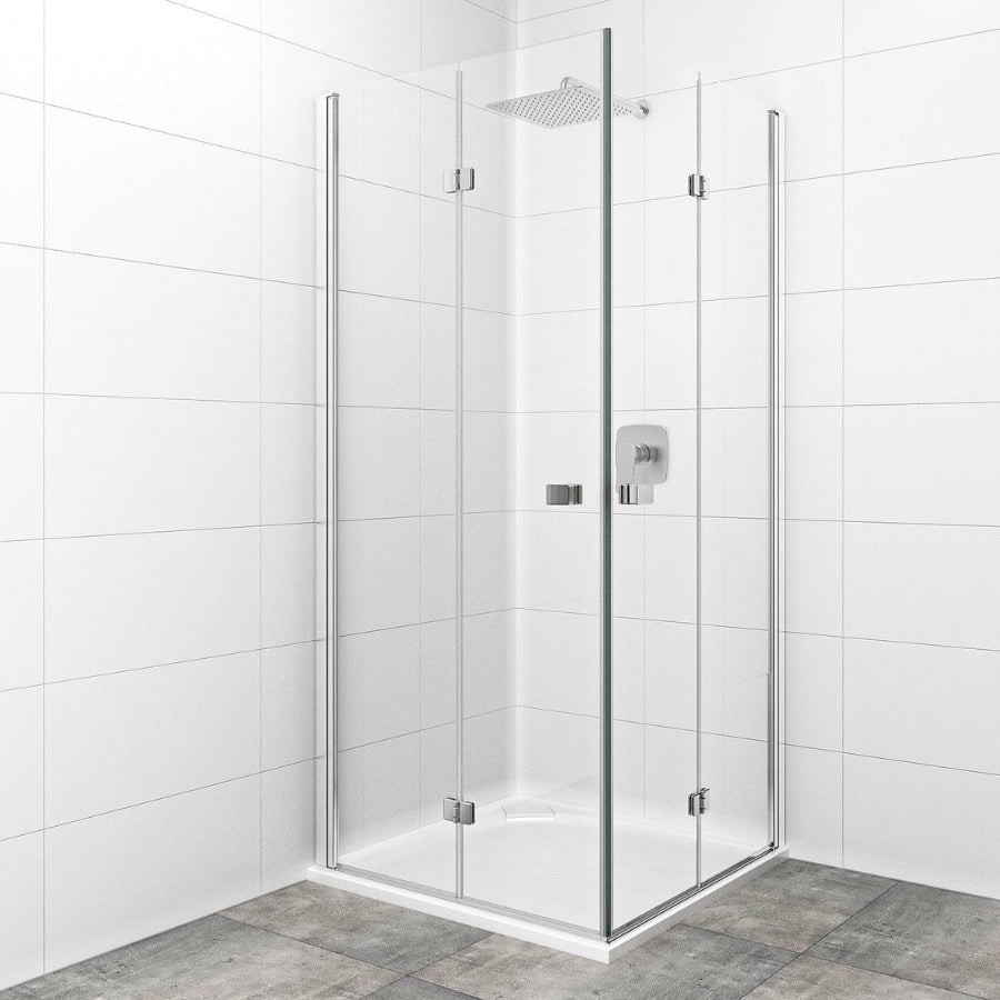 SIKOSK8090 SAT SK 90 x 80 pravokotna tuš kabina z zložljivimi vrati