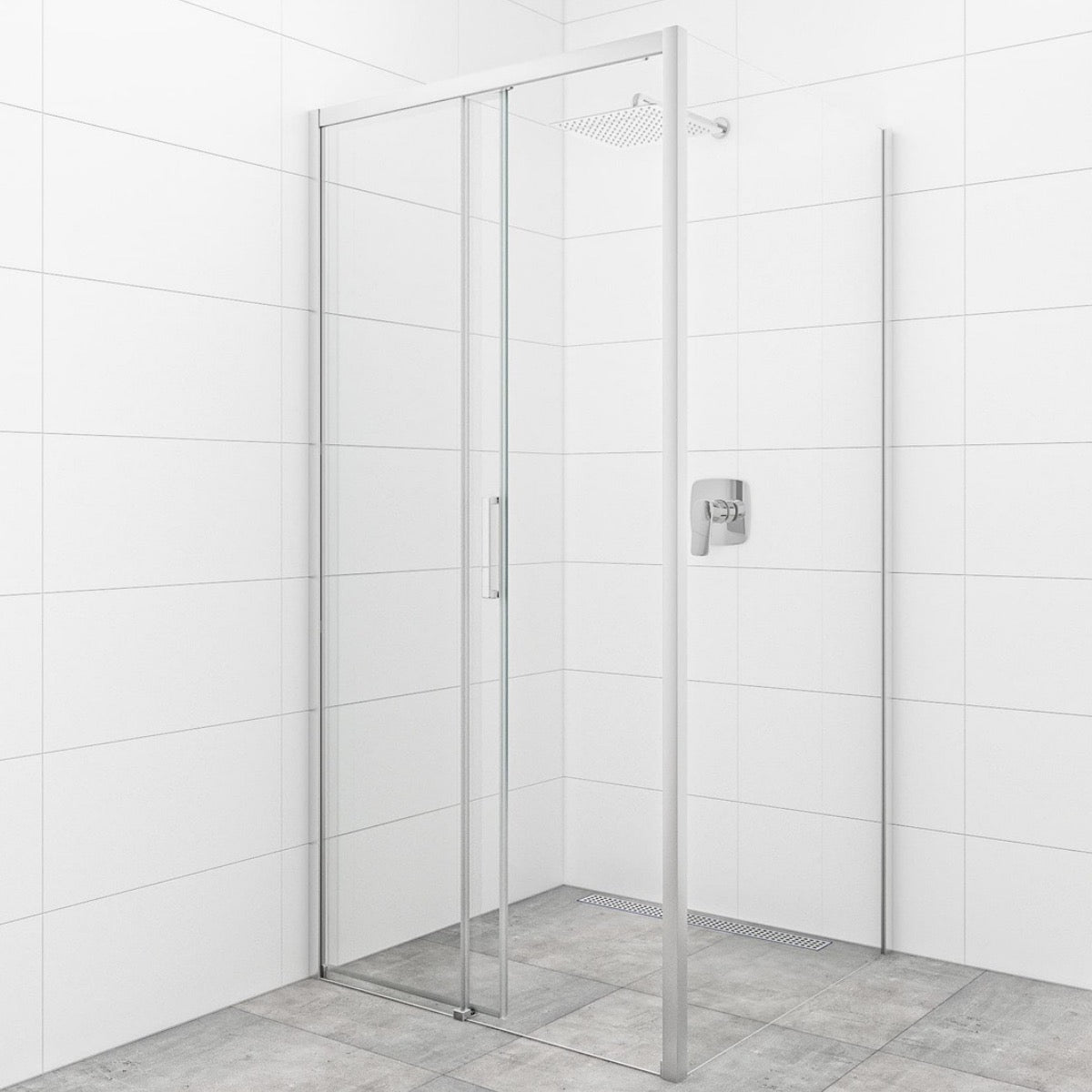 SIKOTEXDBB120S80 SAT TEX 120 x 80 cm pravokotna tuš kabina brez okvirja