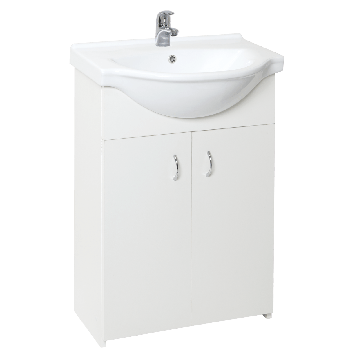 SIMPLE55WH Multi Simple 55,5 x 42,4 cm umivalnik z omarico