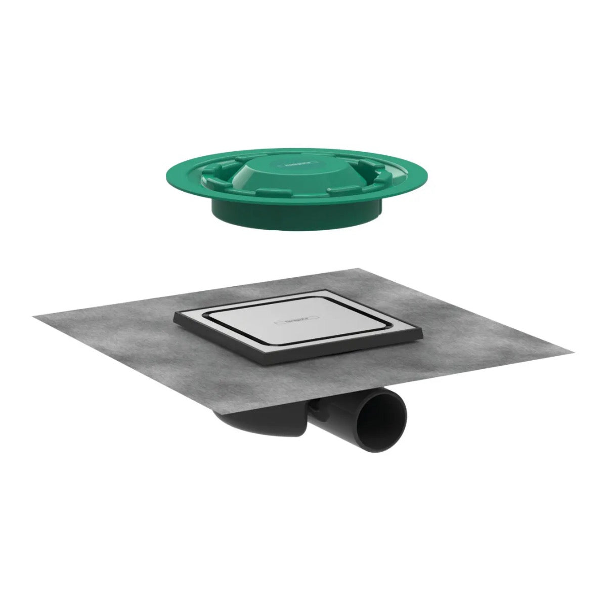 56055800 Hansgrohe RainDrain Spot 150 x 150 mm talni sifon