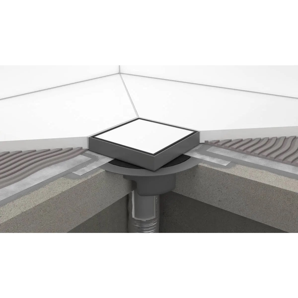 56112800 Hansgrohe RainDrain Spot 150 x 150 mm talni sifon