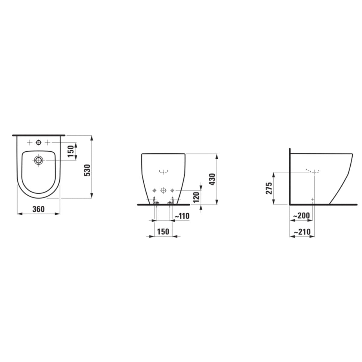 H8329520003021 Laufen Pro talni bide