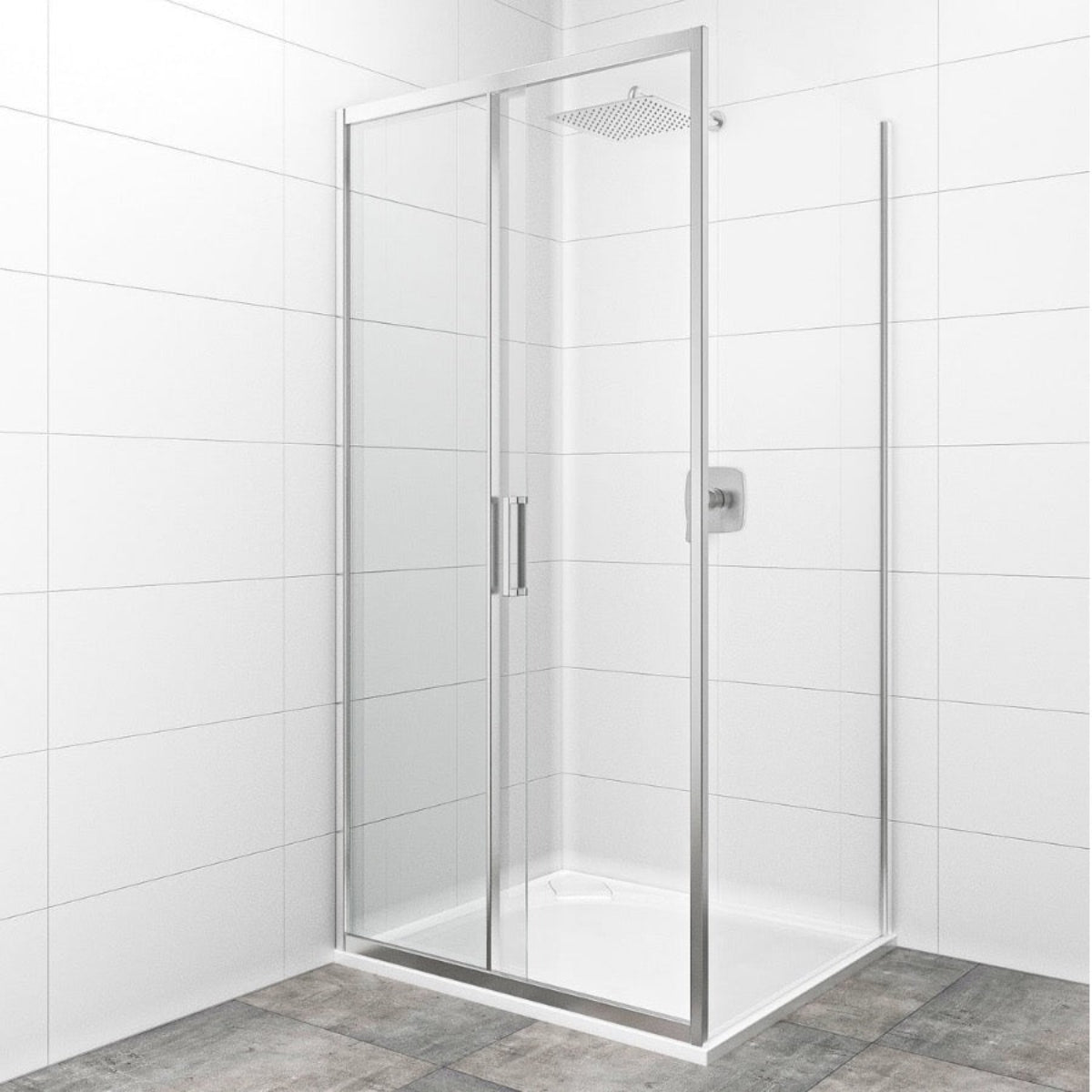 SIKOTEXD100STENA80 SAT TEX 100 x 80 cm pravokotna tuš kabina