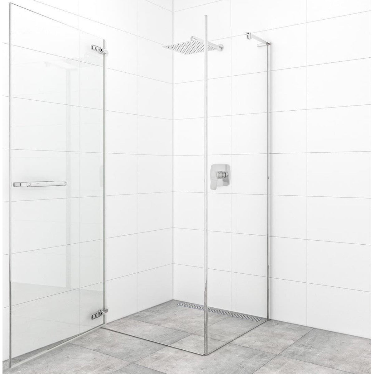 SATTGDO90S80 SAT TGD NEW 90 x 80 cm pravokotna tuš kabina brez okvirja
