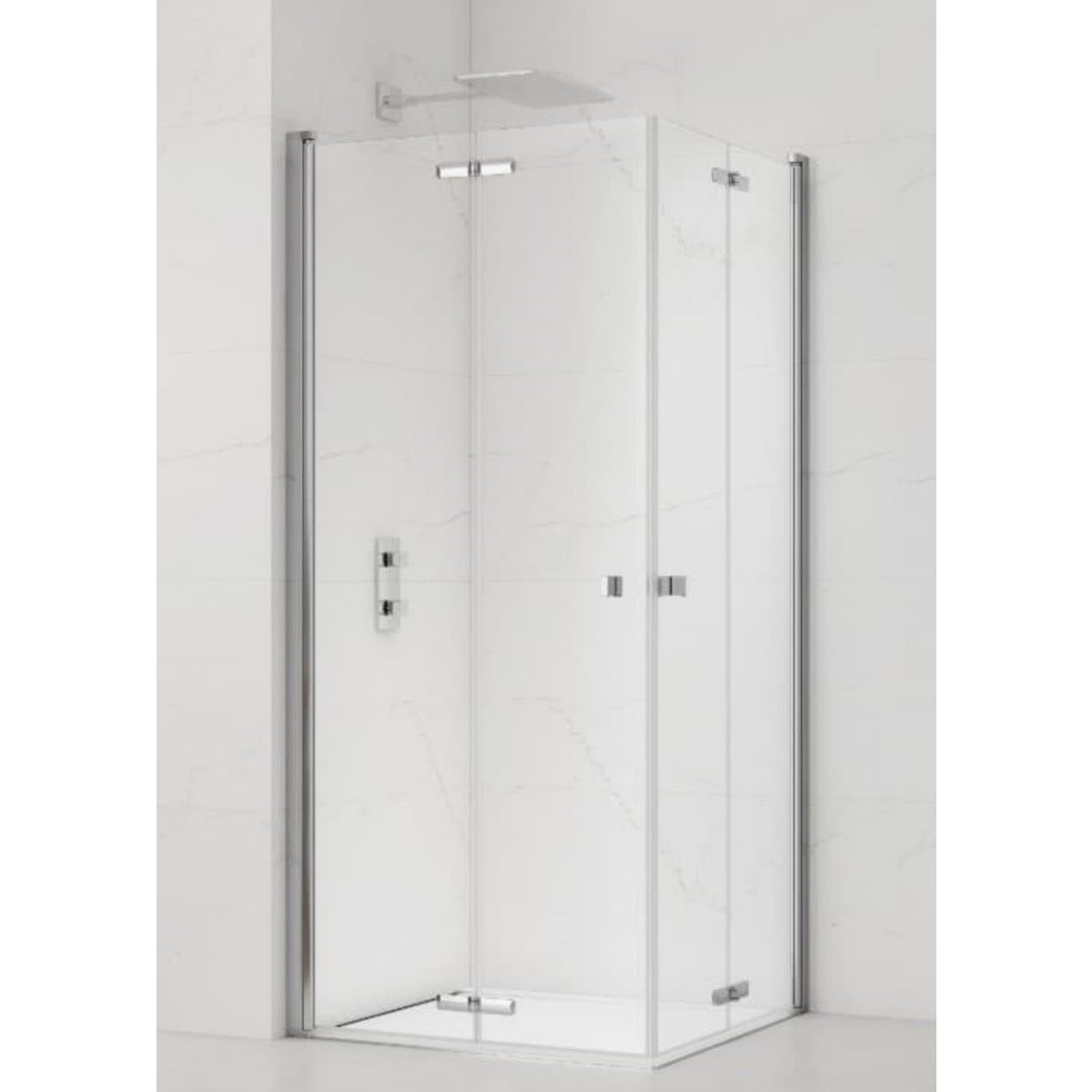 SATSK8090 SAT SK 90 x 80 pravokotna tuš kabina z zložljivimi vrati