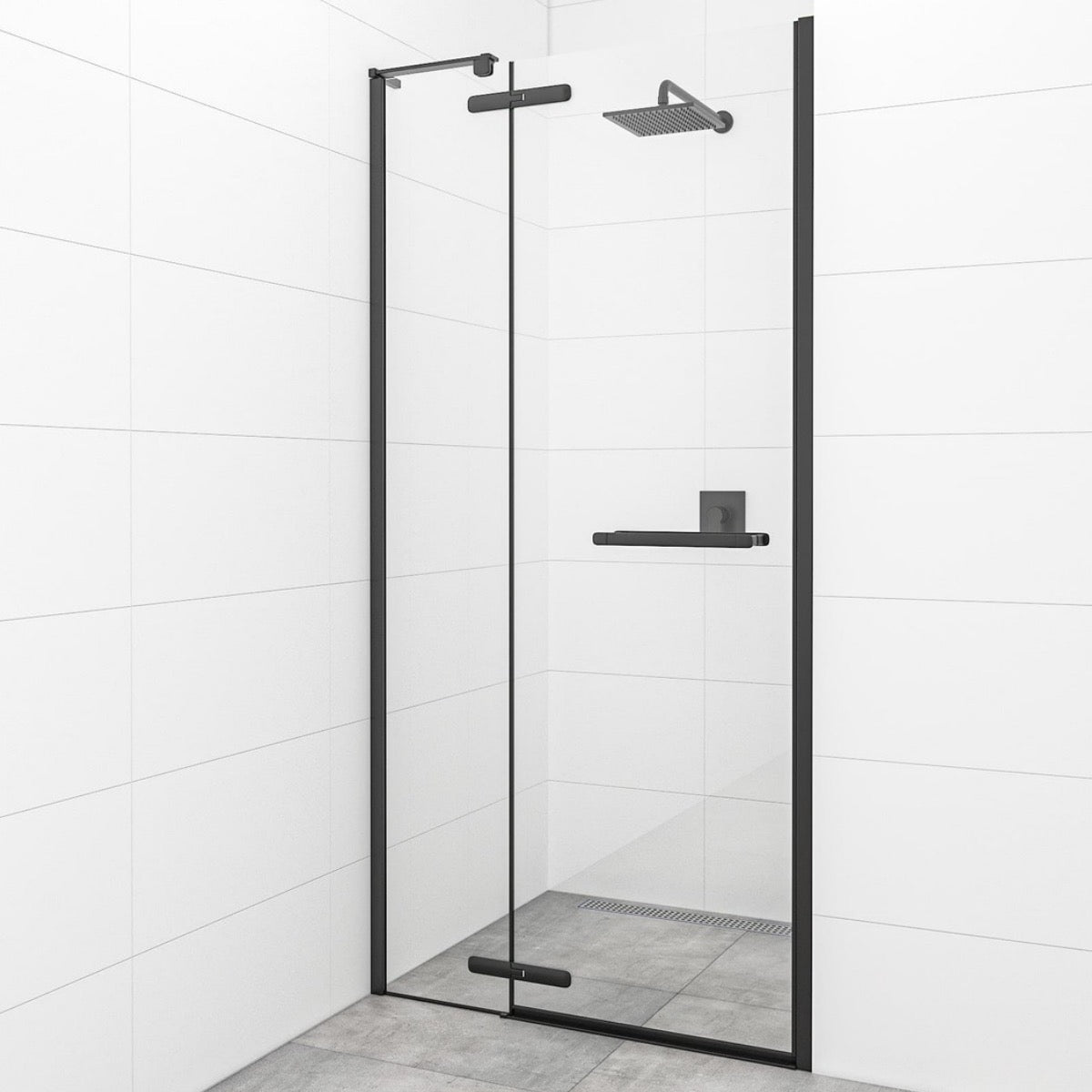 SATTGDN80CT SAT TGD NEW 80 cm tuš vrata brez okvirja črna