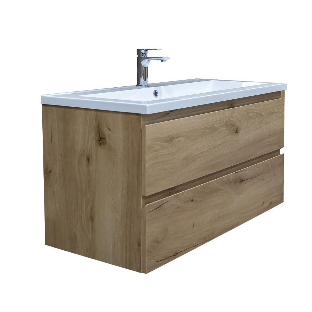 BWAY2100OAKU SAT B-Way 100 x 45 cm umivalnik z omarico