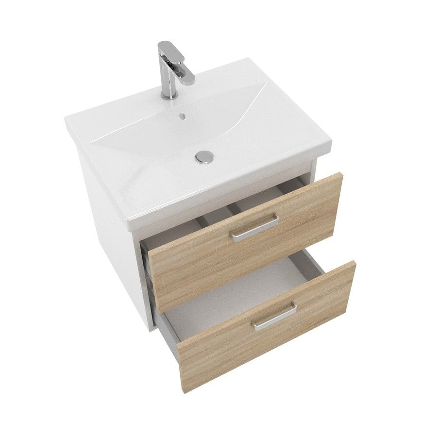 VARIO260ZBIDB Naturel Vario 60 x 45 cm umivalnik z omarico
