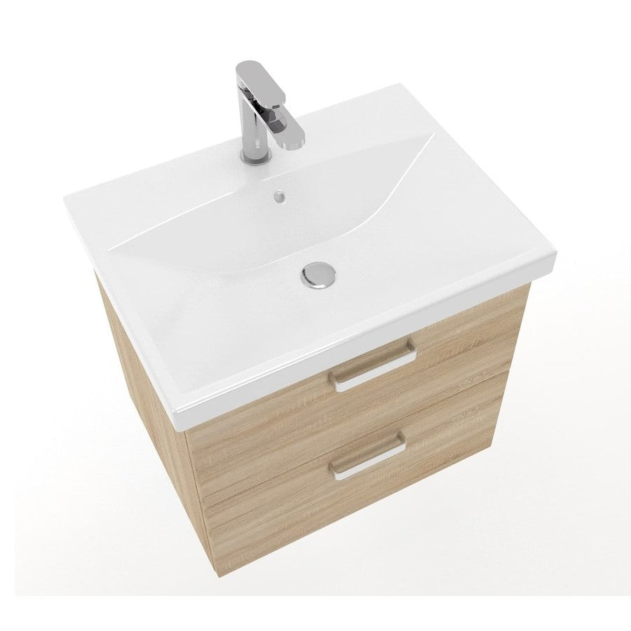 VARIO260ZDBDB Naturel Vario 60 x 45 cm umivalnik z omarico