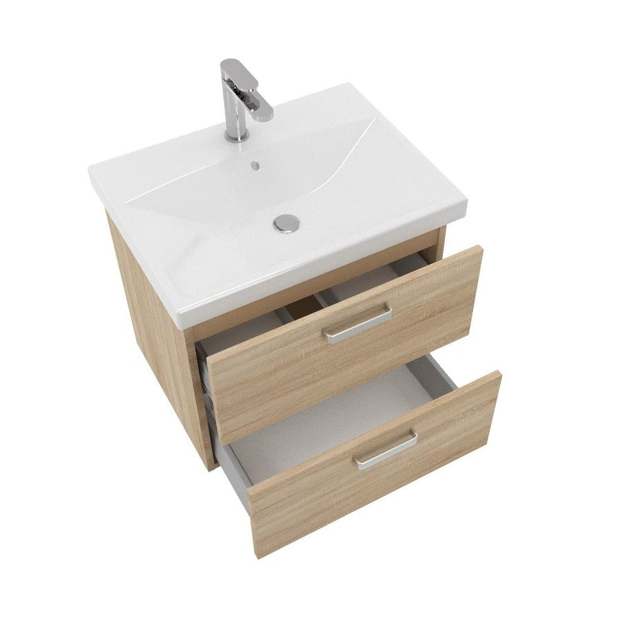 VARIO260ZDBDB Naturel Vario 60 x 45 cm umivalnik z omarico