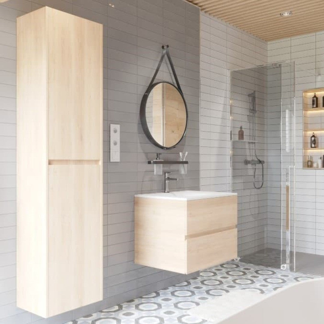 VERONA66BMSD Naturel Verona 66 x 52 cm umivalnik z omarico