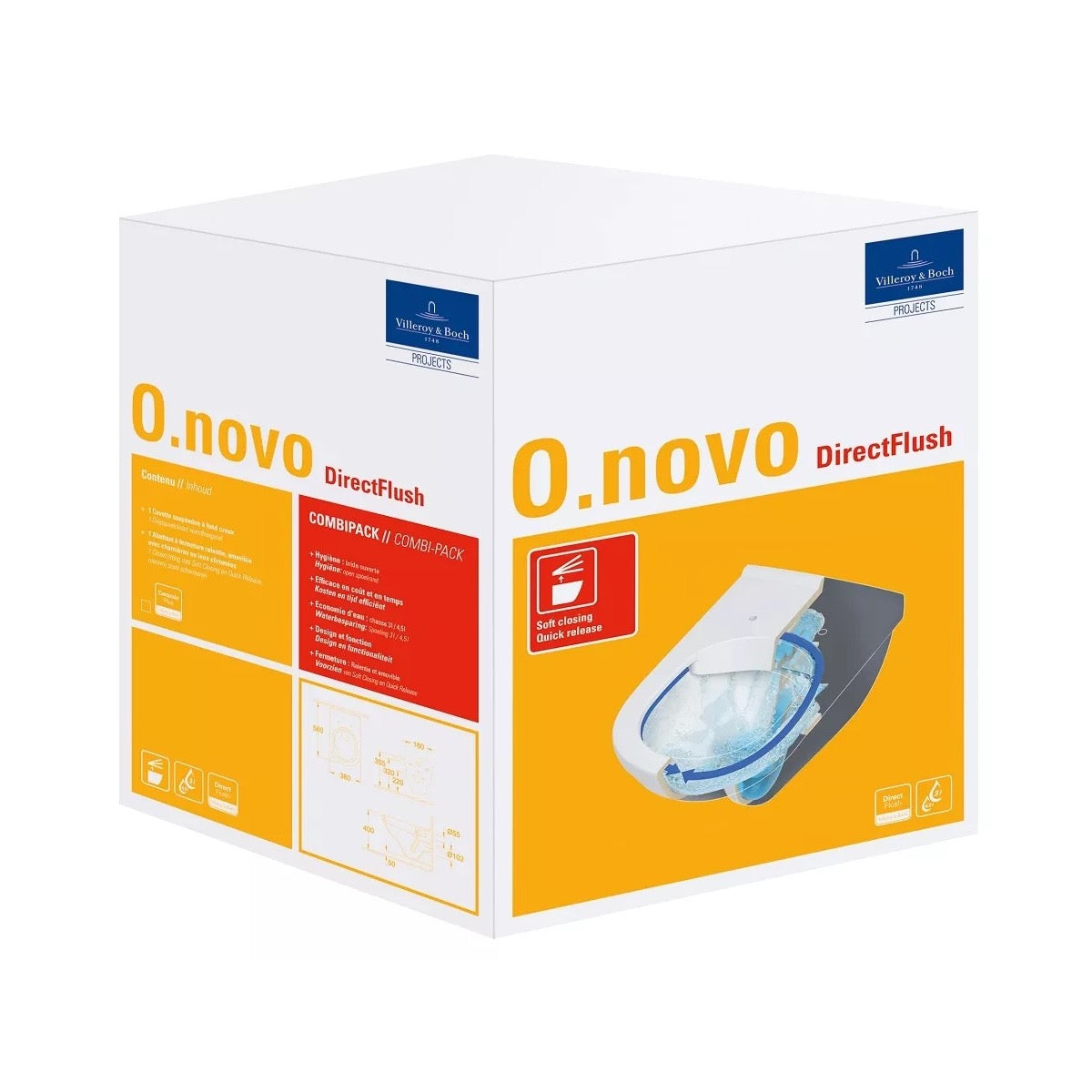 SIKOGEDVBOND50CR Villeroy & Boch WC školjka s kompletom Geberit Duofix 458.103.00.1 Delta50