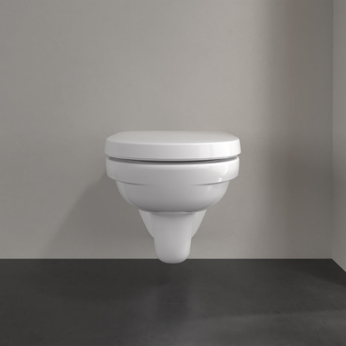 5660HR01 Villeroy & Boch O.Novo viseča brezrobna WC školjka z WC desko s počasnim zapiranjem