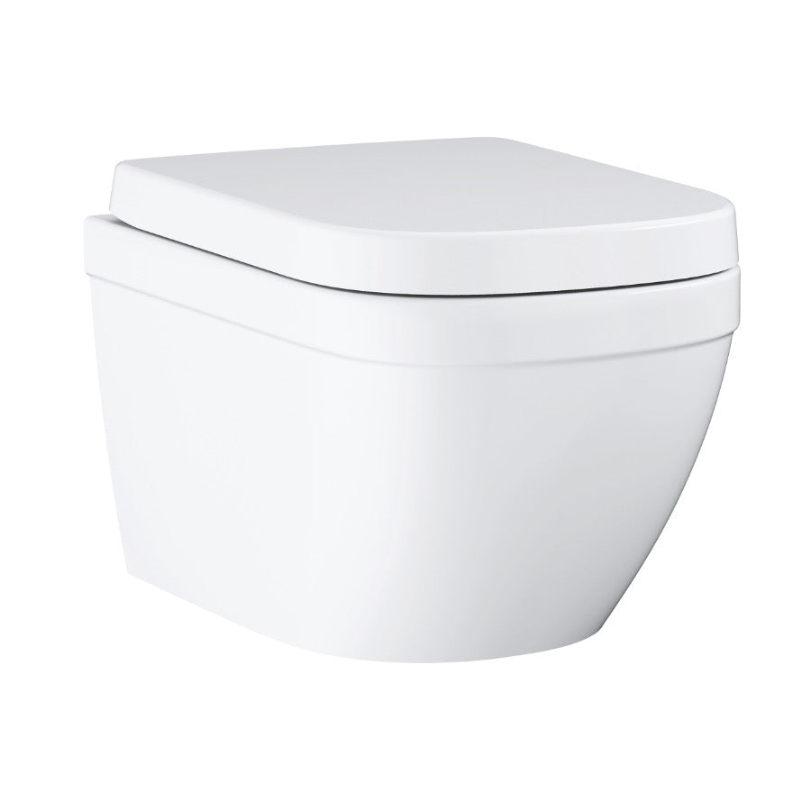 39693000 Grohe Euro Ceramic viseča brezrobna WC školjka z WC desko s počasnim zapiranjem