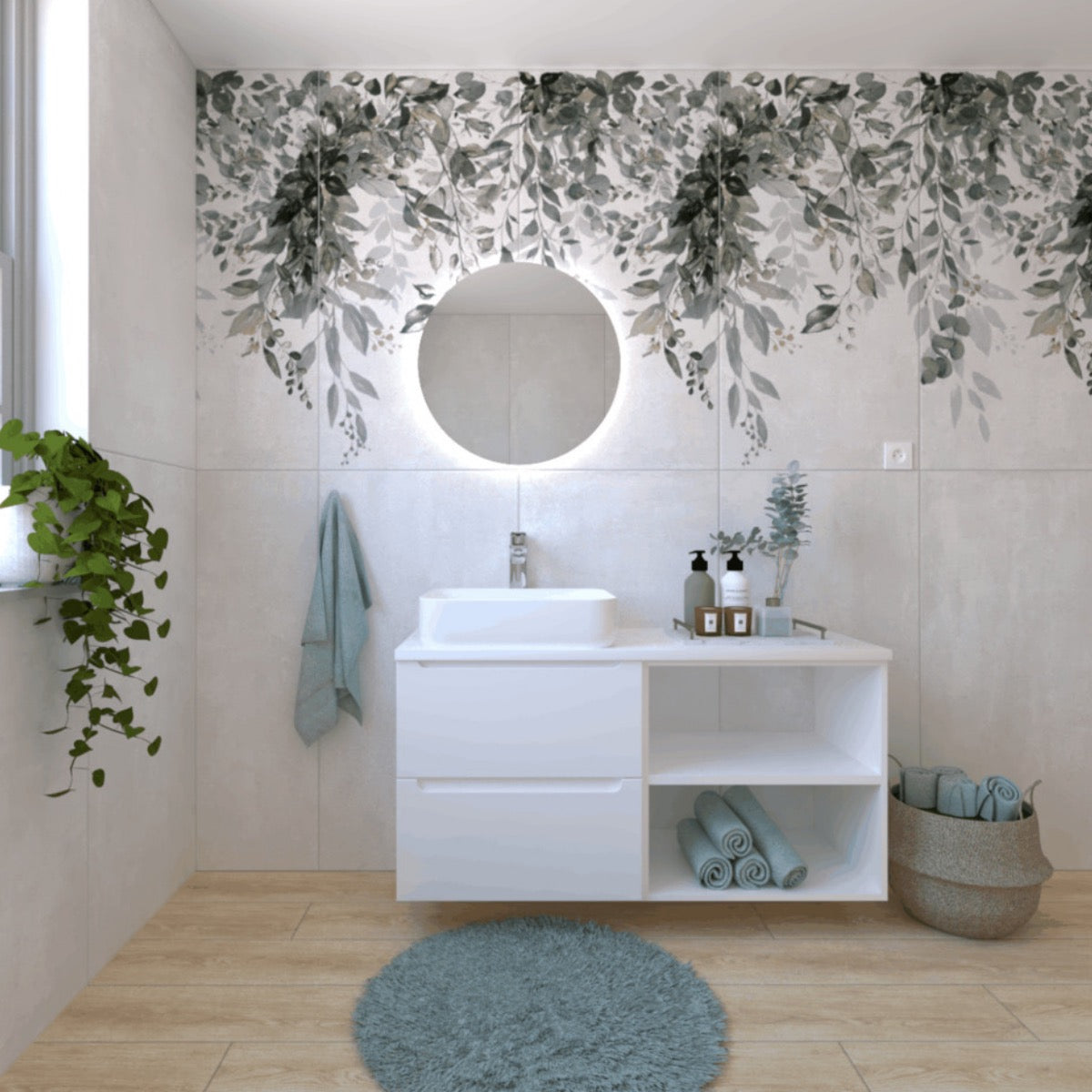 STILLAA03021 Naturel Stilla 30 x 60 cm viseči regal